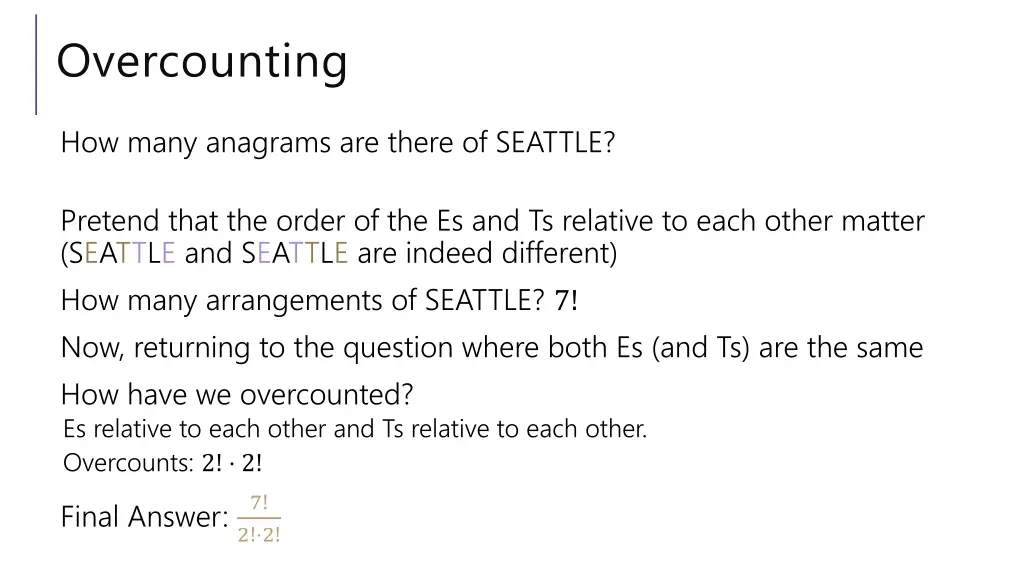 overcounting 2