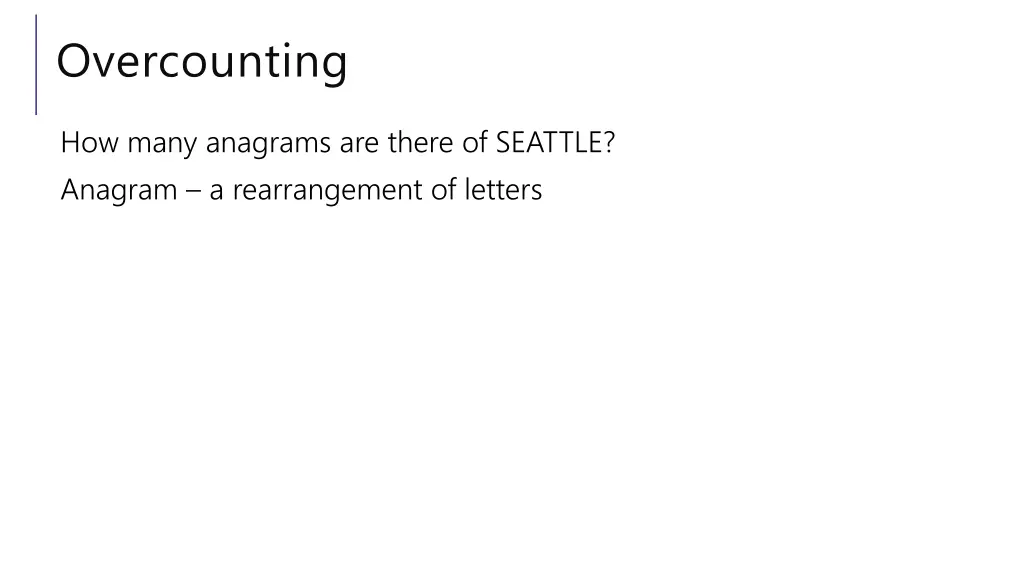 overcounting