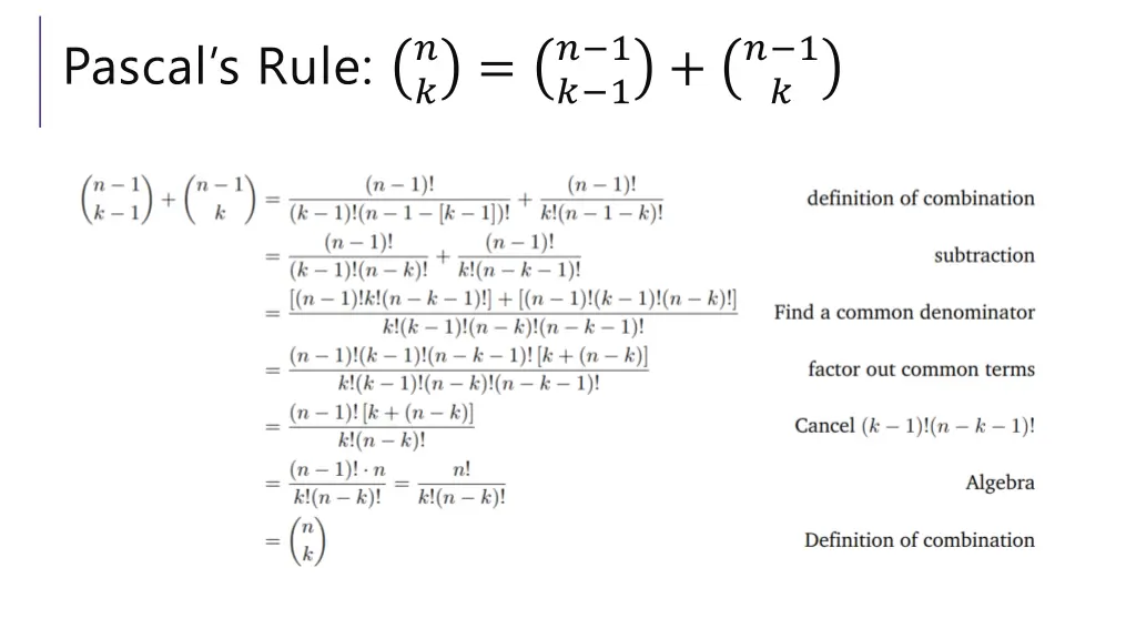 pascal s rule