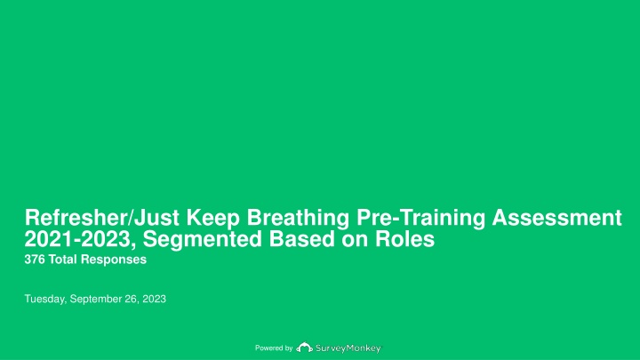 refresher just keep breathing pre training