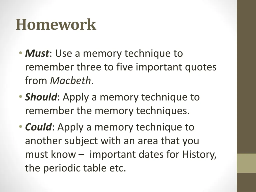 homework
