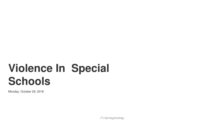 violence in special schools