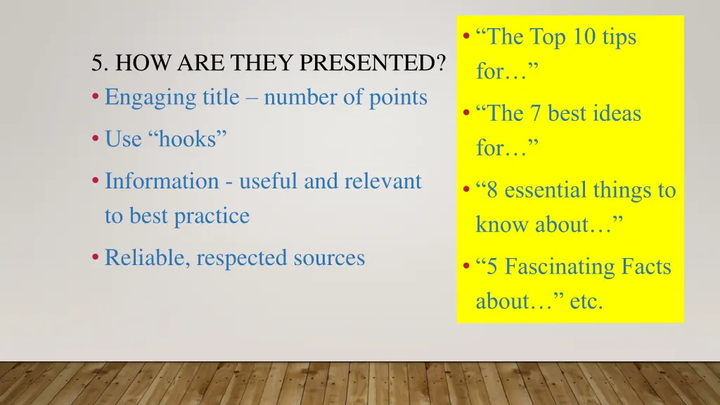 the top 10 tips for