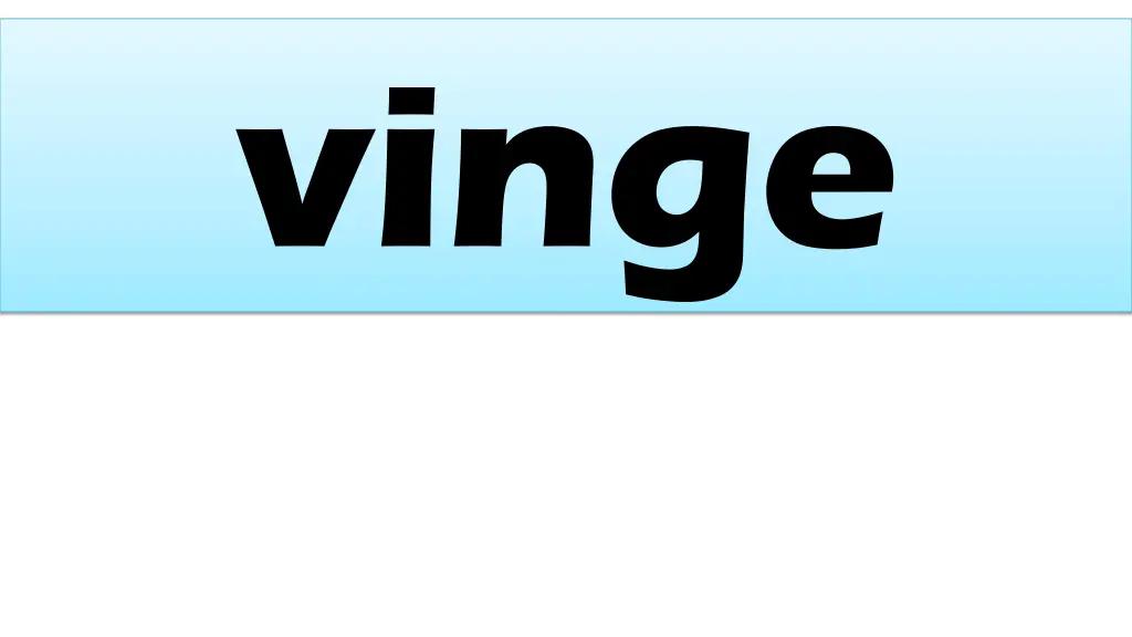 vinge 1