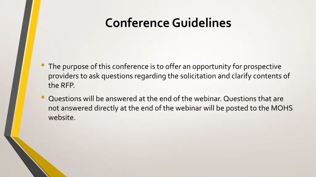 conference guidelines
