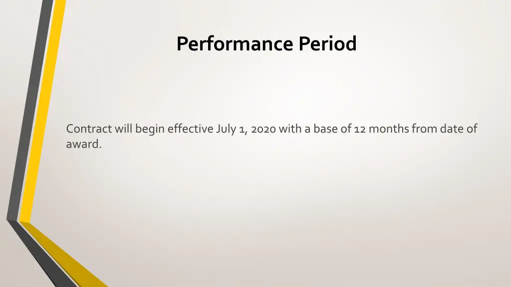 performance period