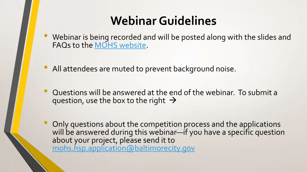 webinar guidelines