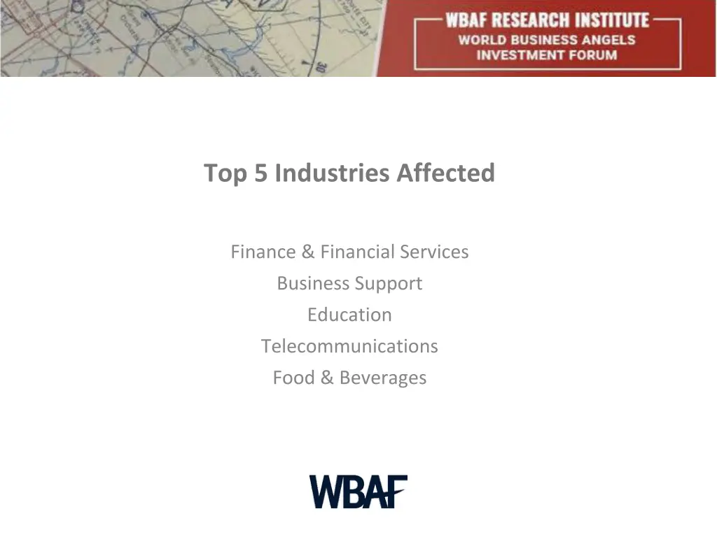 top 5 industries affected finance financial