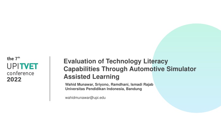 evaluation of technology literacy capabilities