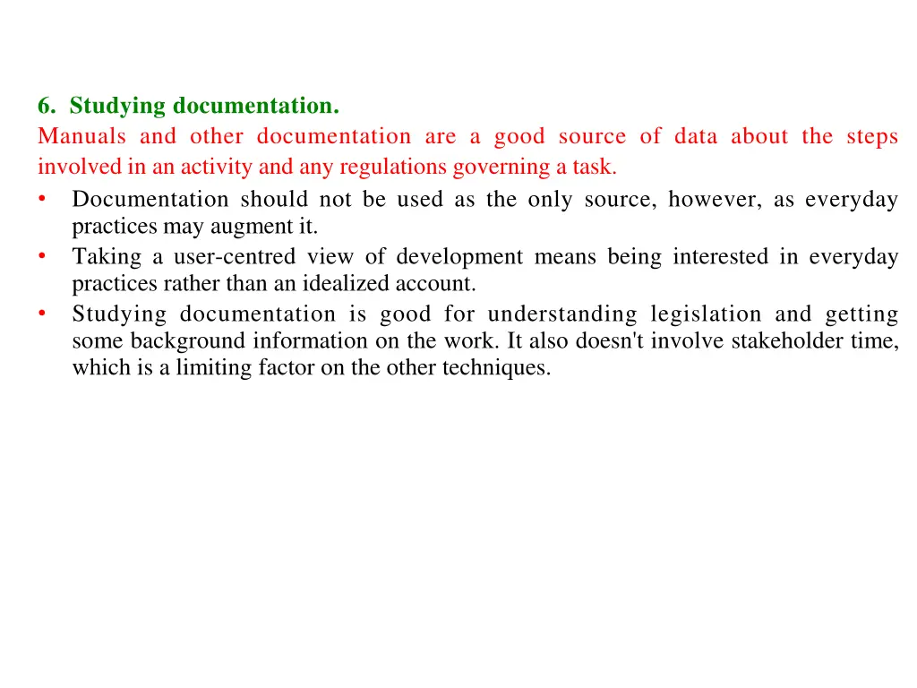 6 studying documentation manuals and other