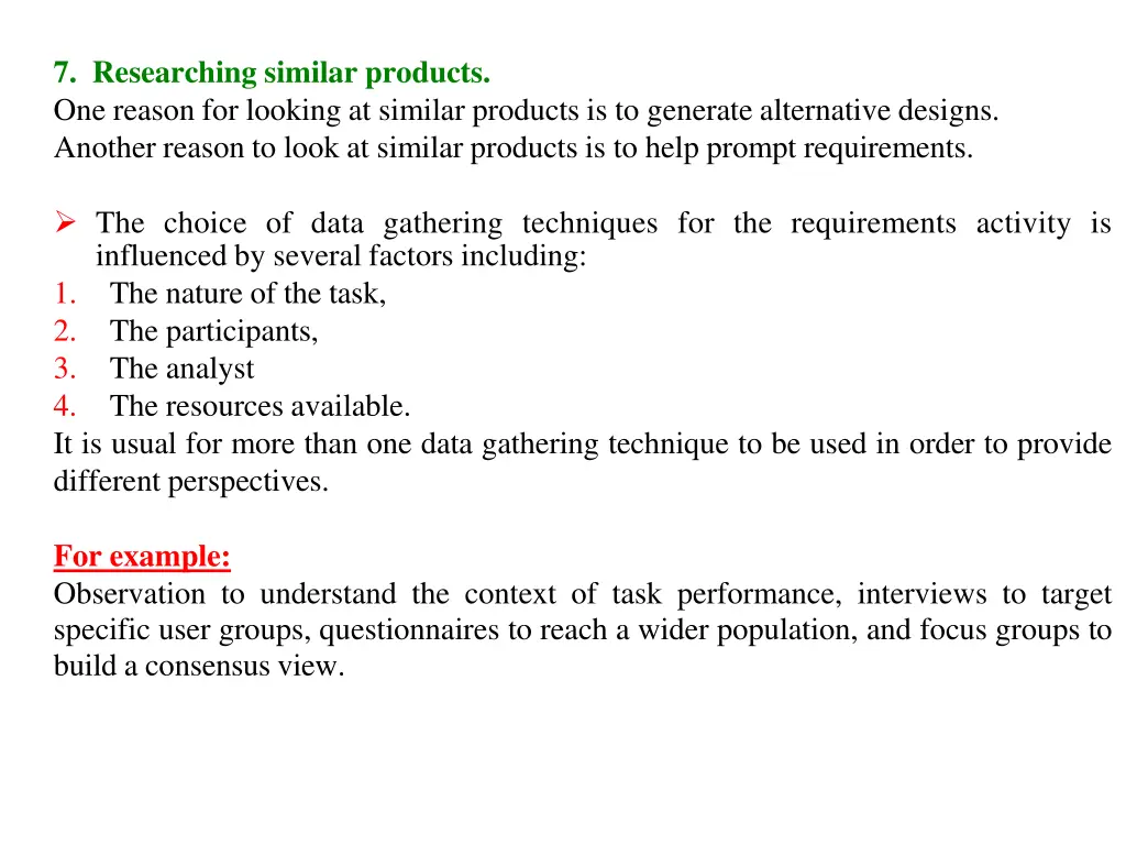 7 researching similar products one reason