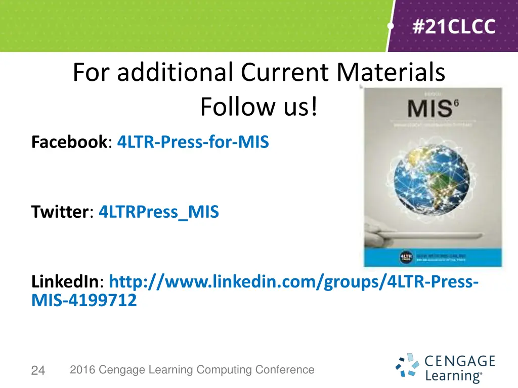 for additional current materials follow us