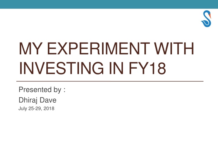 my experiment with investing in fy18