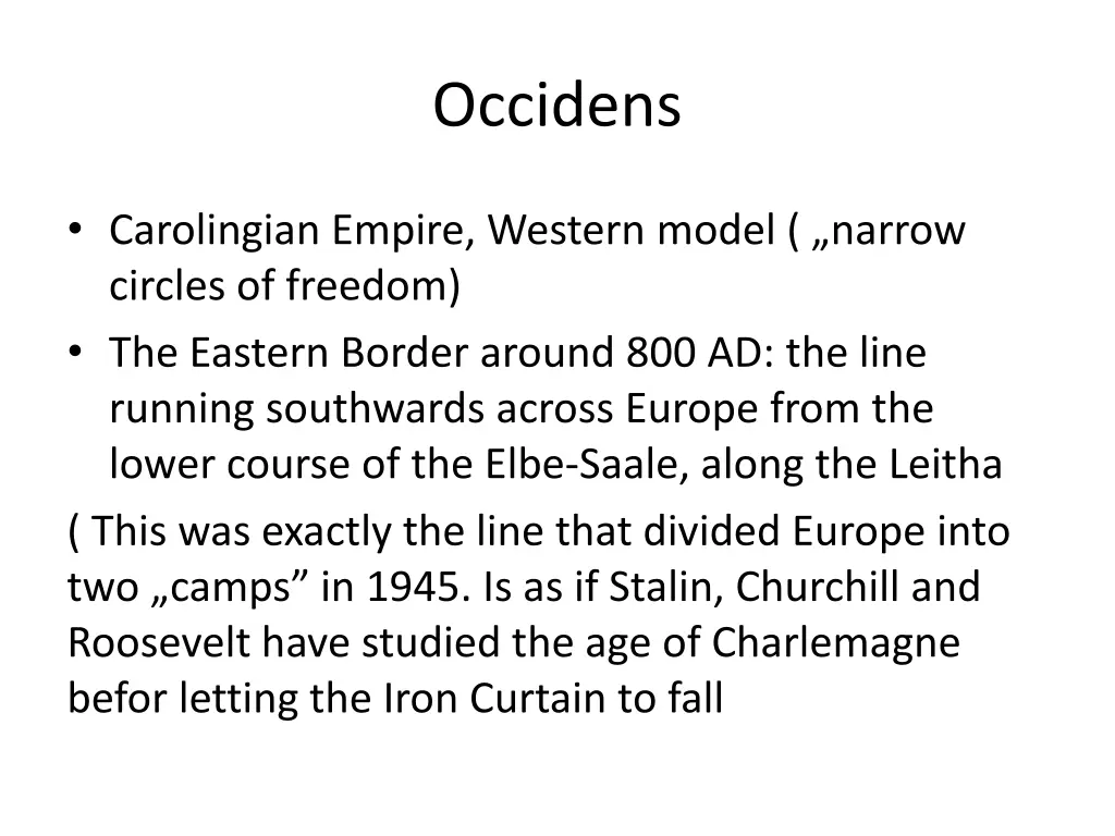 occidens