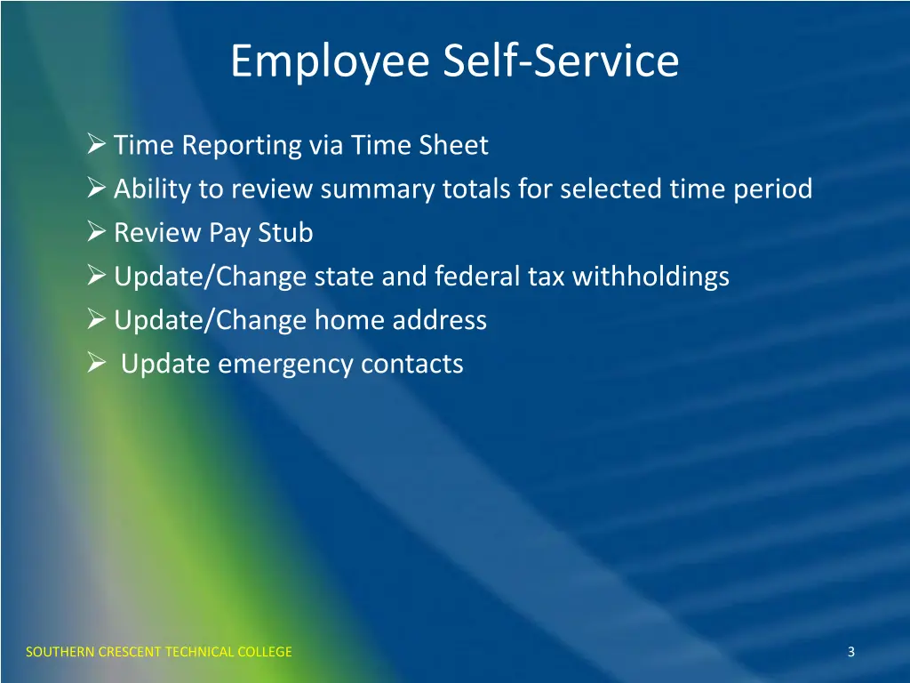 employee self service