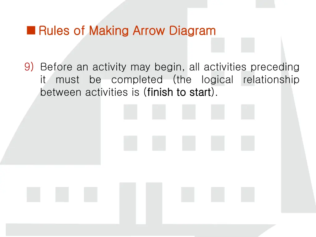 rules of making arrow diagram rules of making 5