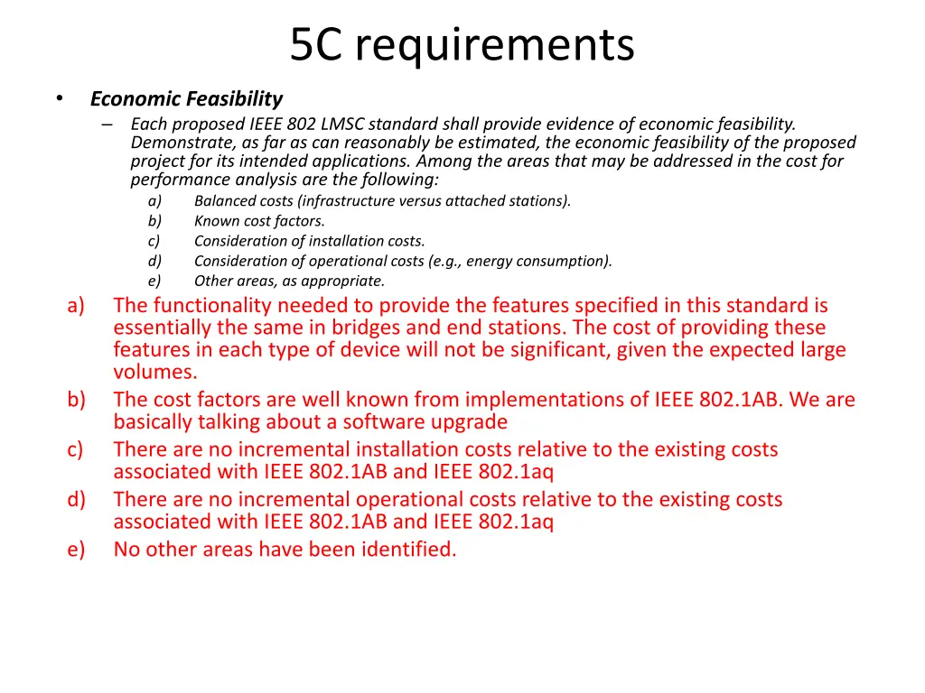 5c requirements 4