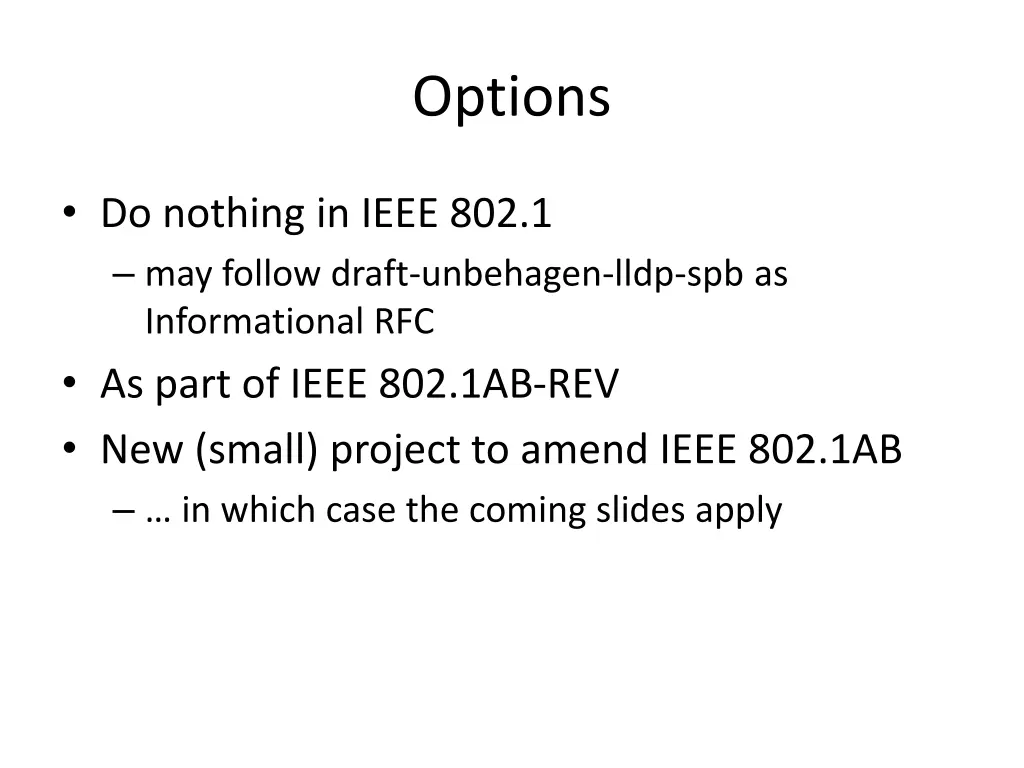 options