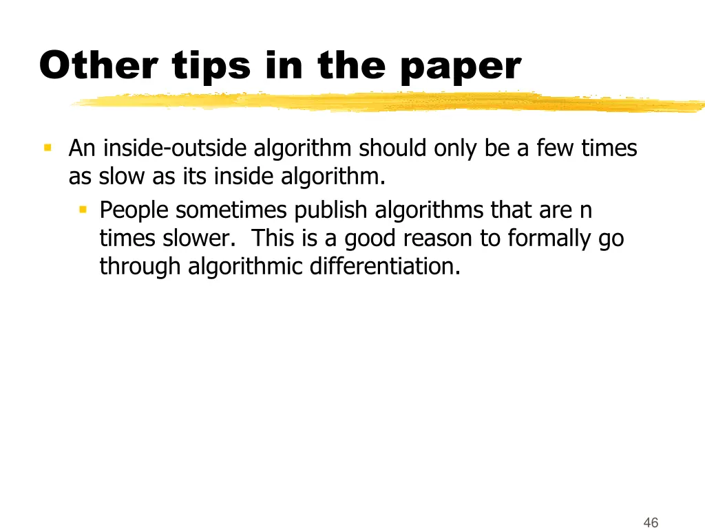 other tips in the paper