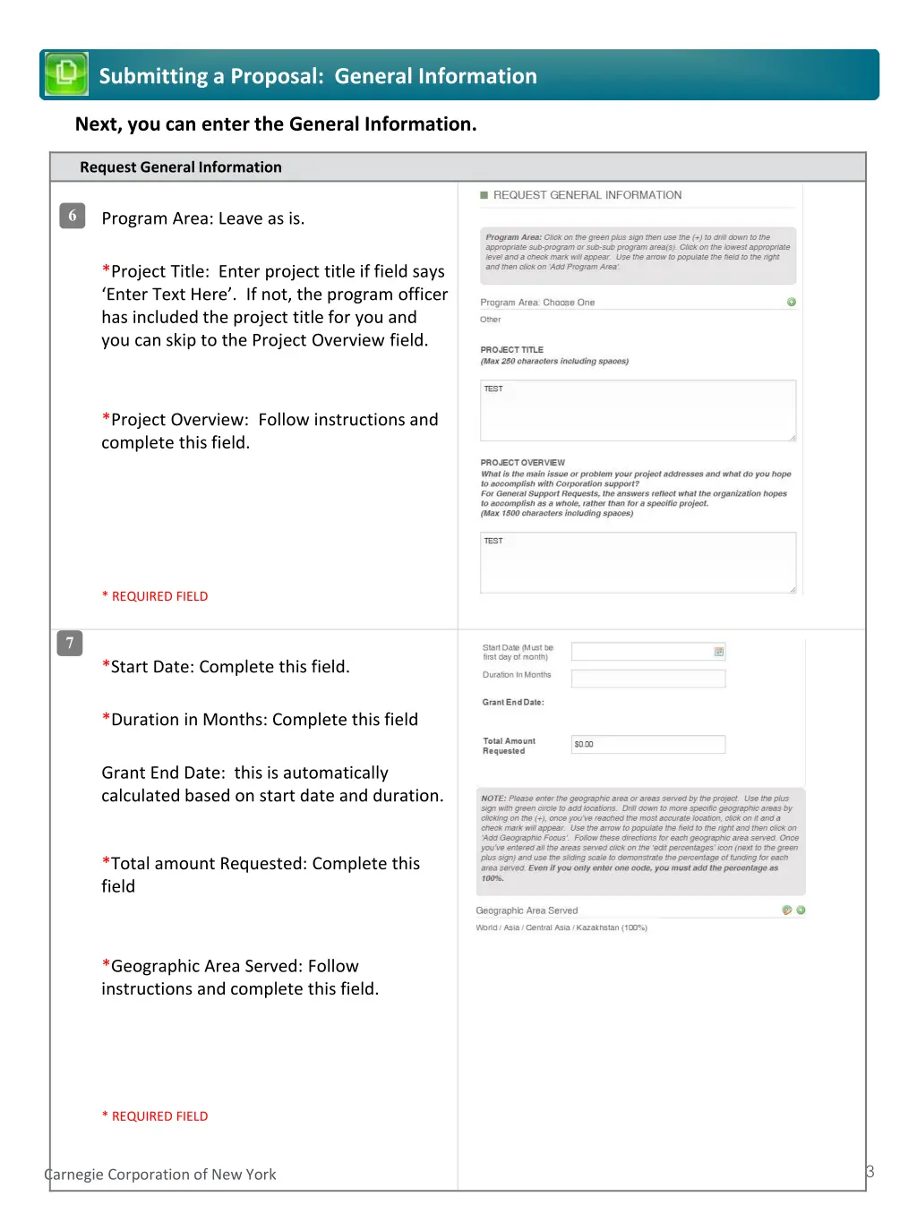 submitting a proposal general information