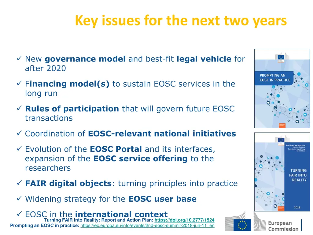 key issues for the next two years