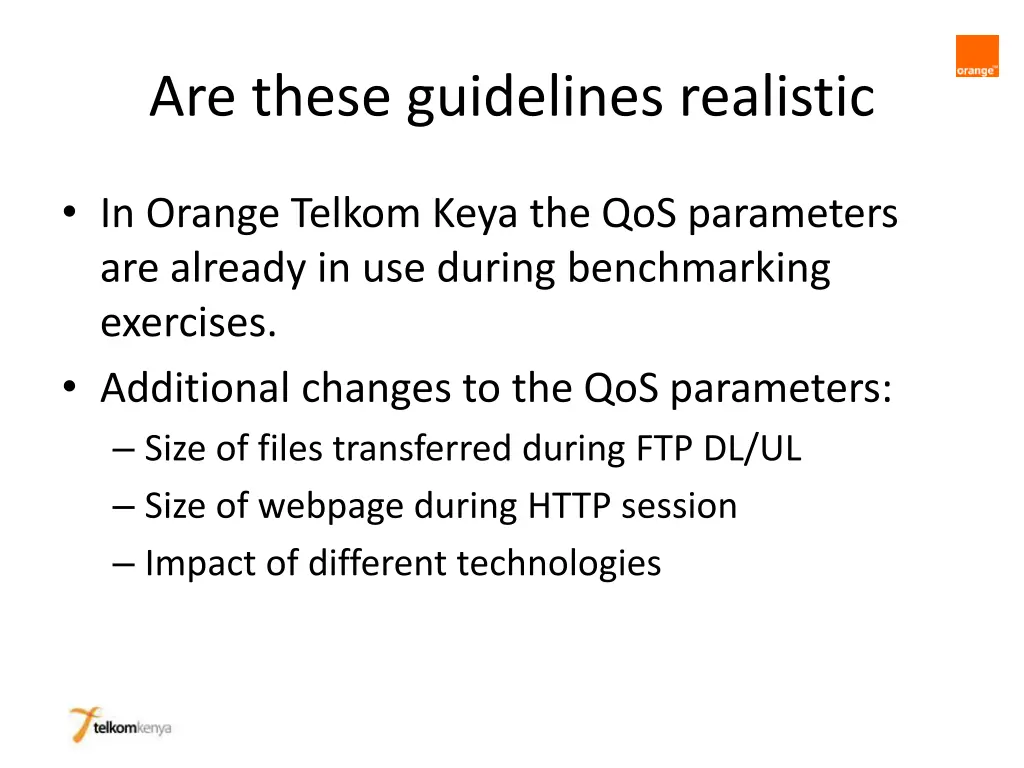 are these guidelines realistic