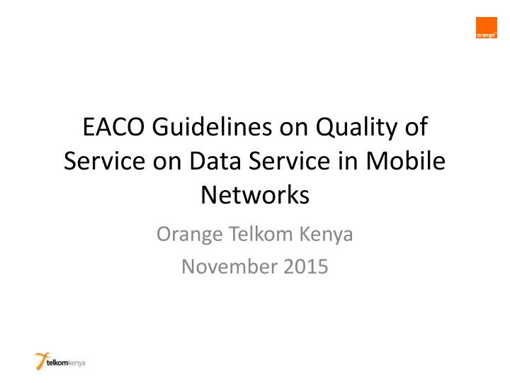 eaco guidelines on quality of service on data