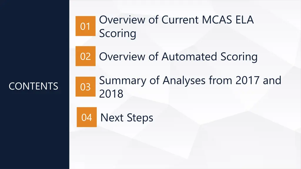 overview of current mcas ela scoring
