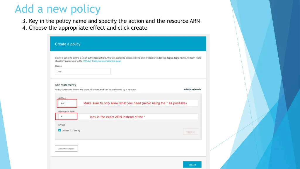 add a new policy 3 key in the policy name