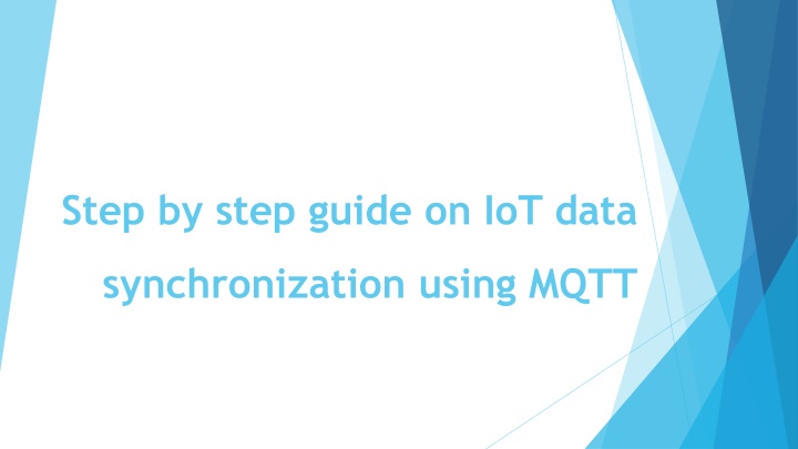step by step guide on iot data