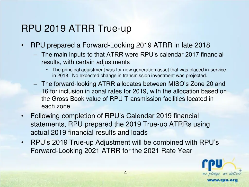 rpu 2019 atrr true up