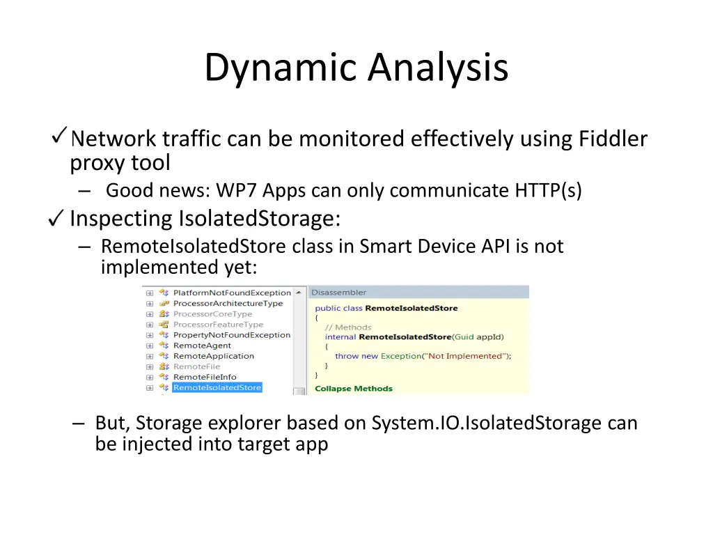 dynamic analysis