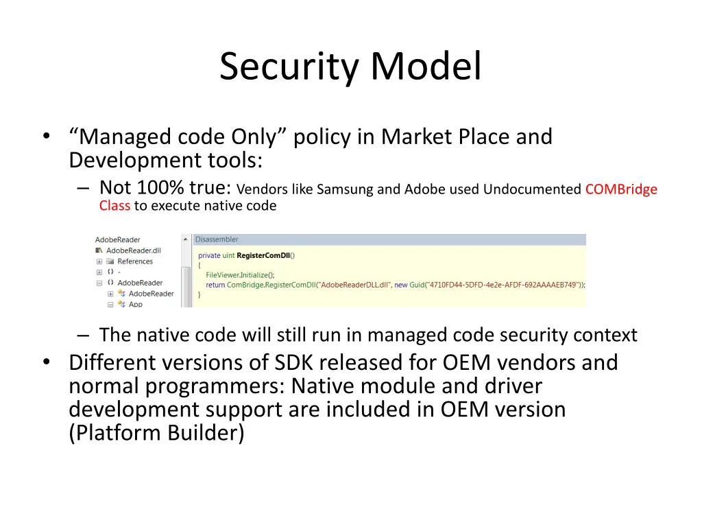 security model 1