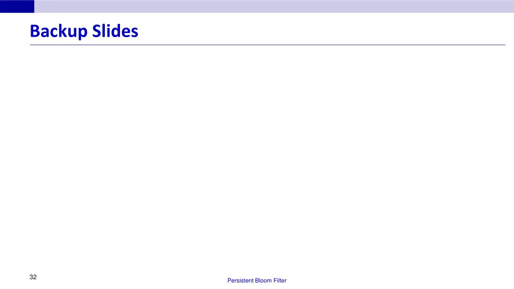 backup slides