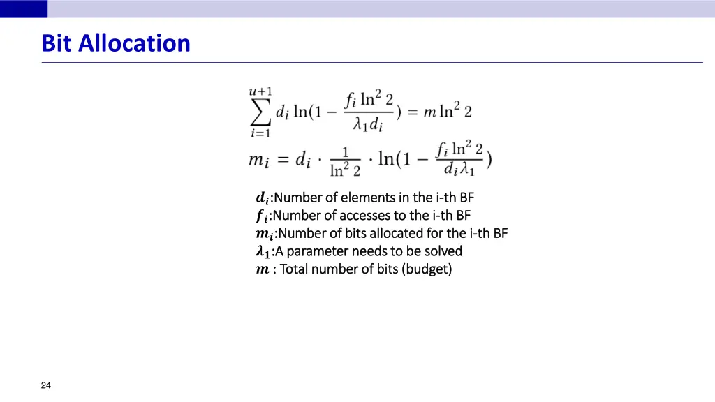 bit allocation 1