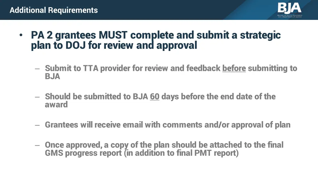 additional requirements 2
