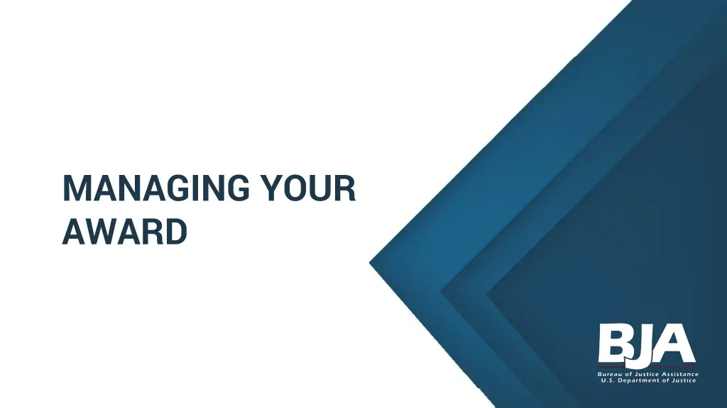 managing your award