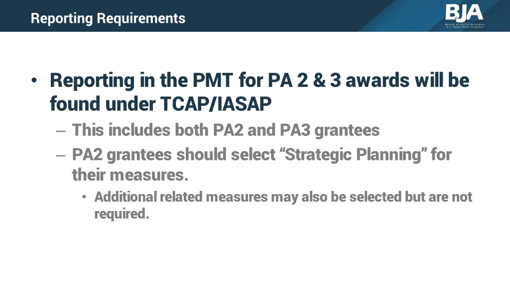 reporting requirements 3