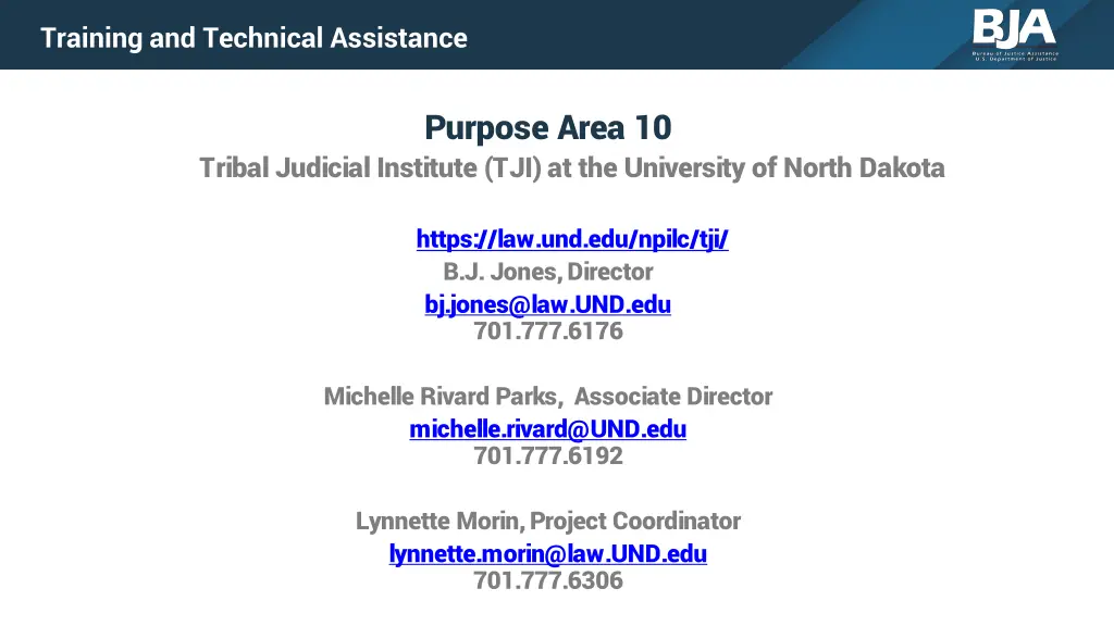 training and technical assistance 2