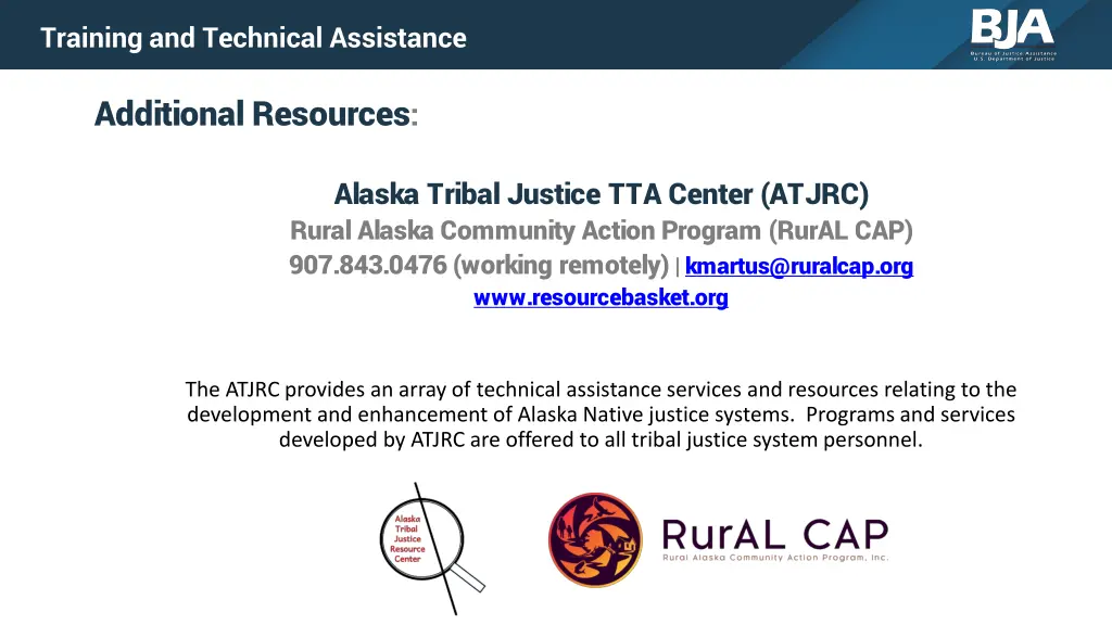 training and technical assistance 3