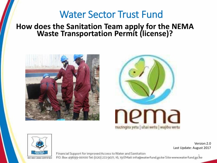 water sector trust fund water sector trust fund