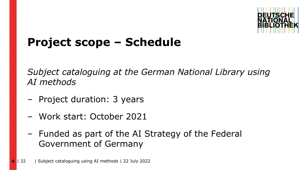 project scope schedule
