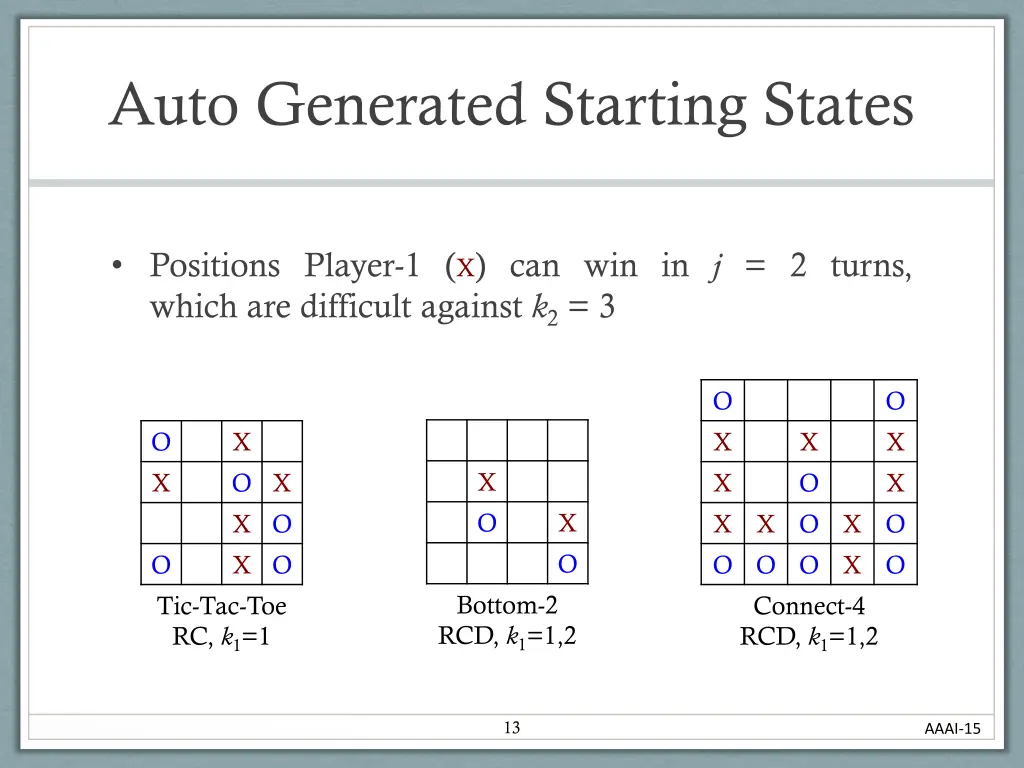 auto generated starting states