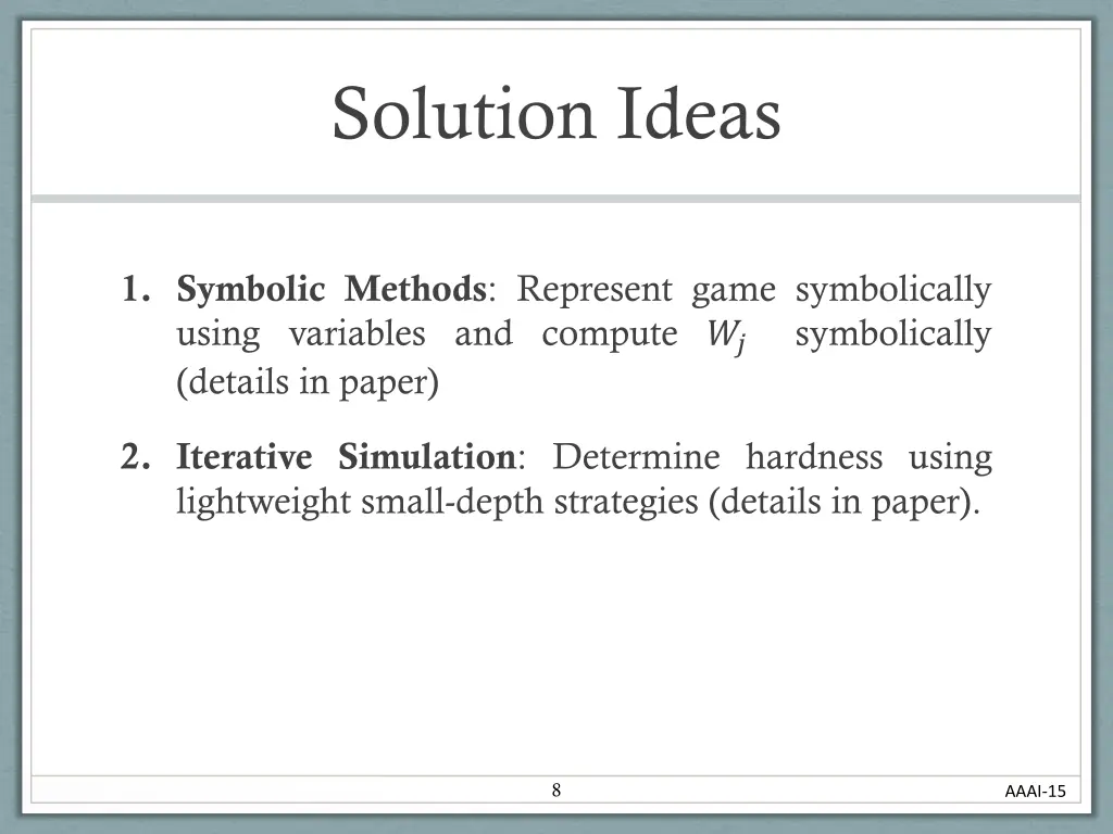 solution ideas