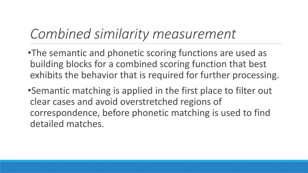 combined similarity measurement the semantic