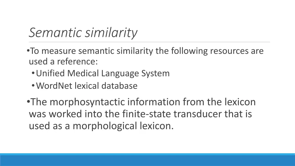 semantic similarity to measure semantic