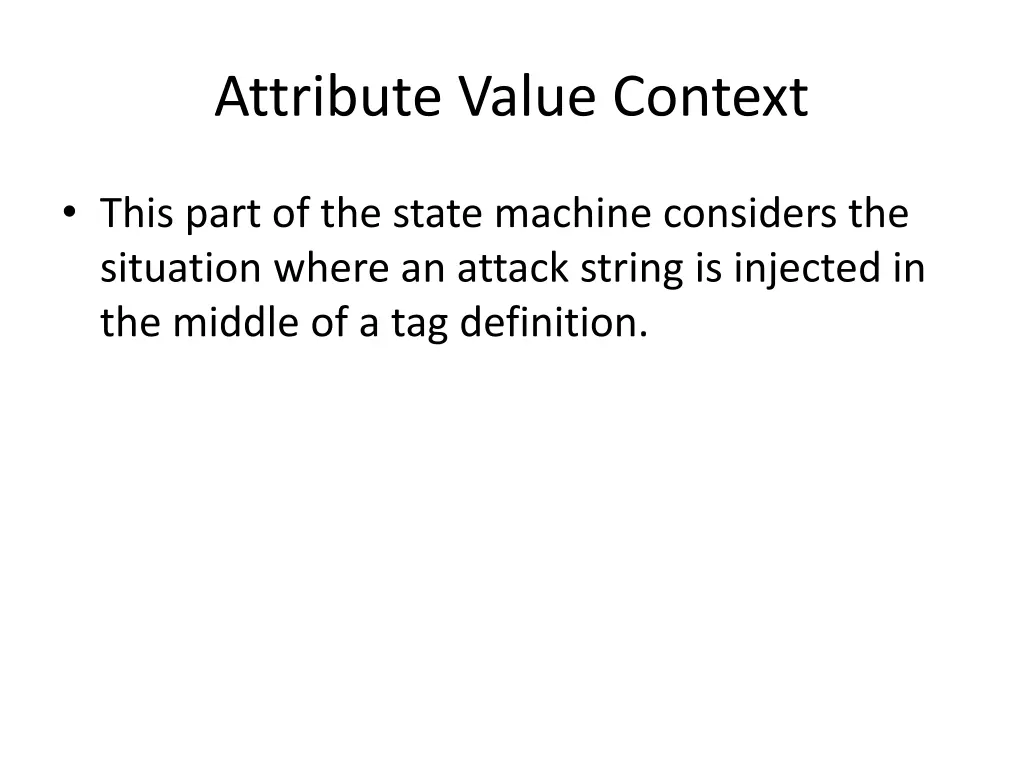 attribute value context