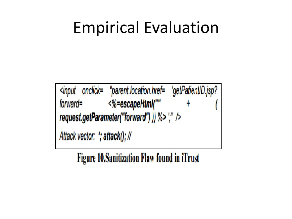 empirical evaluation 1