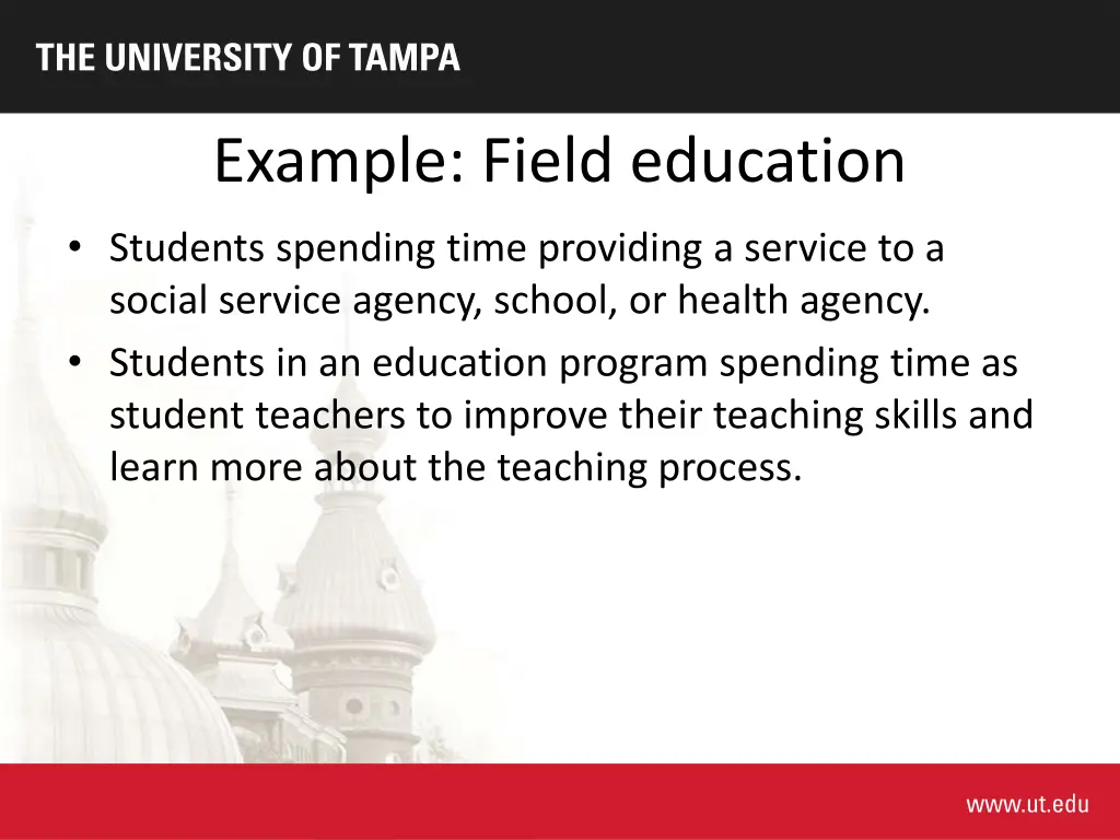 example field education