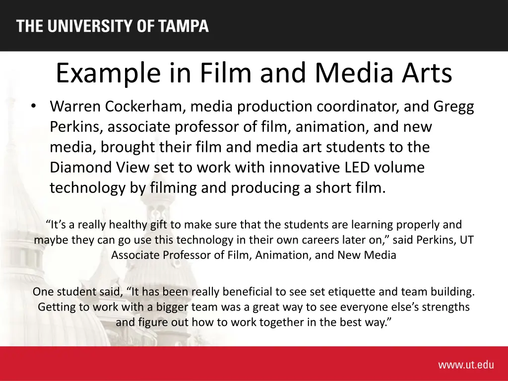 example in film and media arts warren cockerham